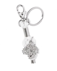 Keyring tree/white cord
