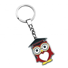 Keyring owl with graduation hat