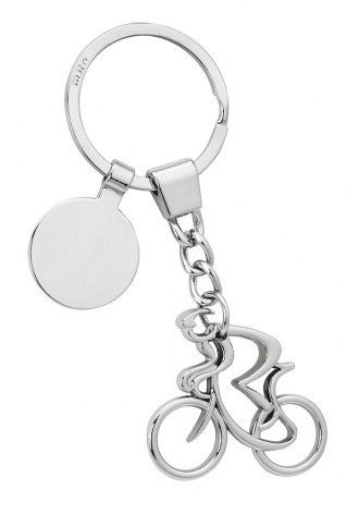 Stylized bike keyring with token, product image (1)