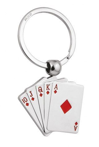 Royal flush poker diameter onds keyring, product image (1)