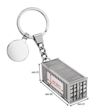 Container keyring with token, product image (2)