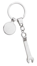 Wrench keyring c/gettone