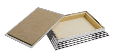Playing card case metal & wooden, product image (2)