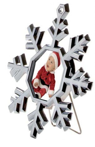 Mini photo frame snowflake - 85 × 95 mm, product image (1)