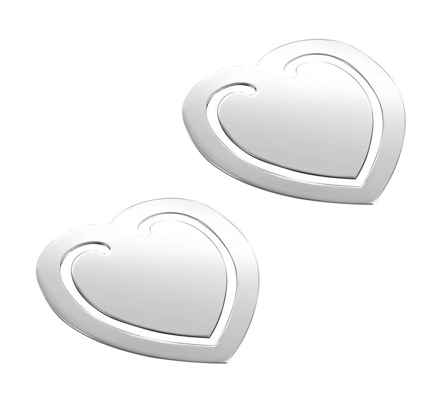 Bookmark "heart" set 2pcs - 50 × 55 mm, product image (1)