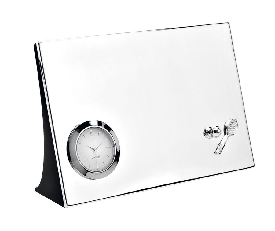 Desk clock "tennis" -180 x h120 mm, product image (1)