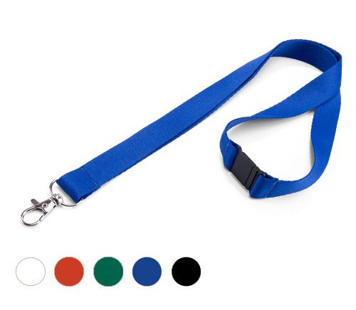 Unprinted lanyard with carabiner and safety breakaway (1.3.1), product image