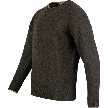 Ashcombe 100% Lambswool Crewknit Dark Olive – Jack Pyke (4)