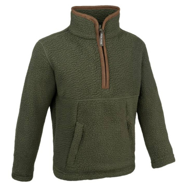 Junior Half Zip Sherpa Fleece Pullover Olive – Jack Pyke (3)