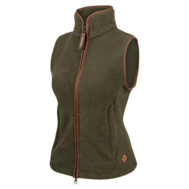Ladies Sherpa Fleece Gilet Olive – Jack Pyke (2)