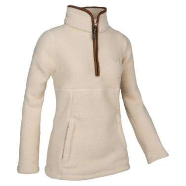 Ladies Half Zip Sherpa Fleece Pullover Sail – Jack Pyke (3)