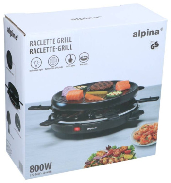 ALPINA Raclette Grill 800W Oval – ALPINA (3)
