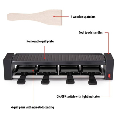 ALPINA Raclette Grill 230V 800W – ALPINA (4)