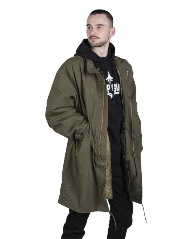 US Shell Parka M65 with lining, olive green – Mil-Tec (1)
