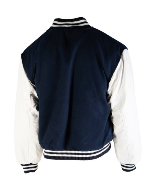 New baseball jacket with patch, navy/white – Mil-Tec (2)