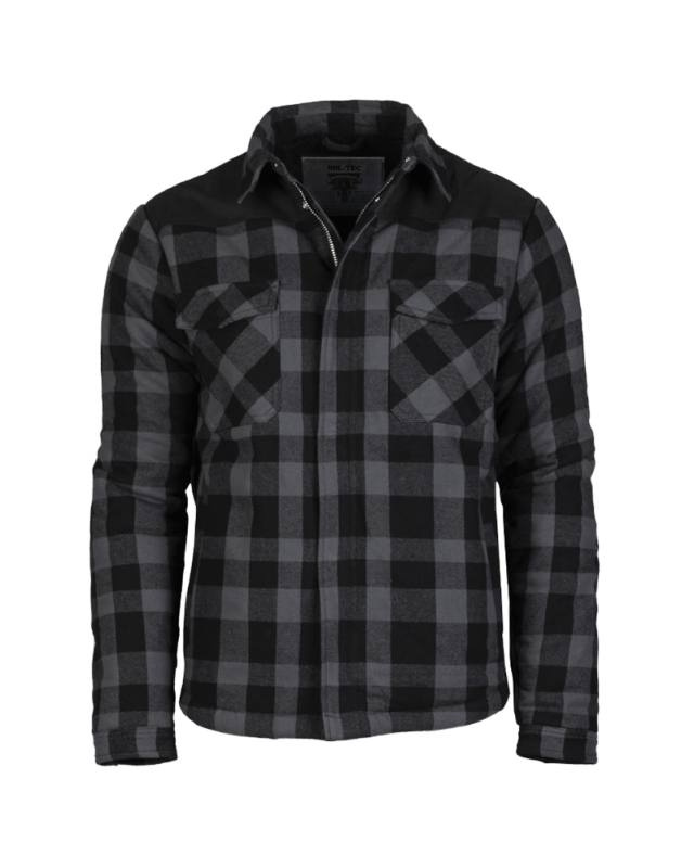 Lumberjacket Black/grey – Mil-Tec (1)