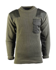 Sweater BW Polyacrylic Olive Green