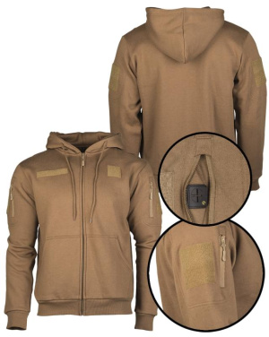 Tactical hooded jacket, Dark Coyote – Mil-Tec (2)