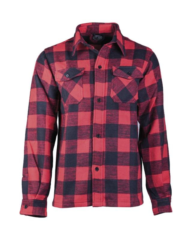 Lumberjack shirt Black/red – Mil-Tec (1)