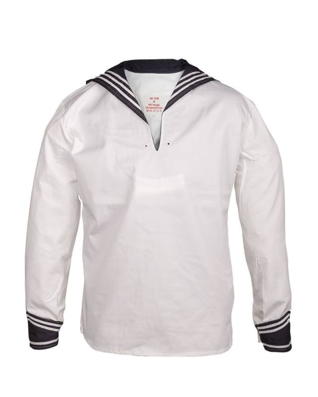 German Navy white shirt with navy collar – Mil-Tec (1)