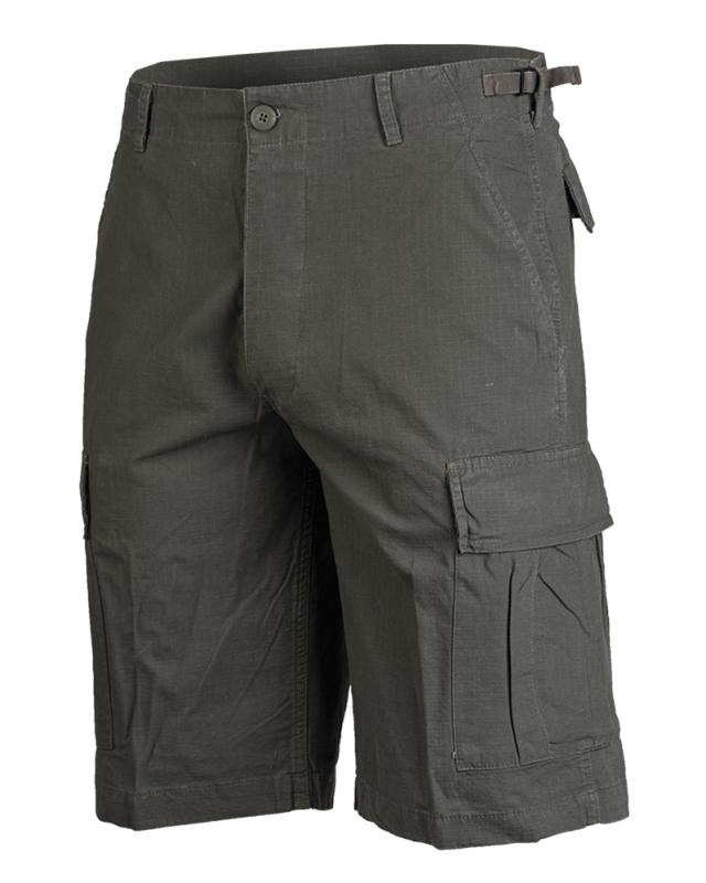 US Bermuda Ripstop CO Prewash Olive Green – Mil-Tec (1)