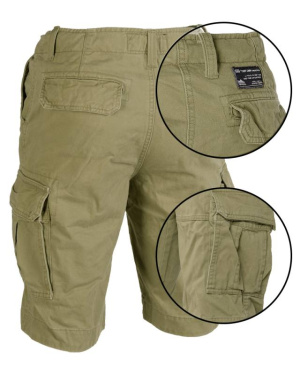 US Vintage Shorts Prewash Olive Green – Mil-Tec (2)