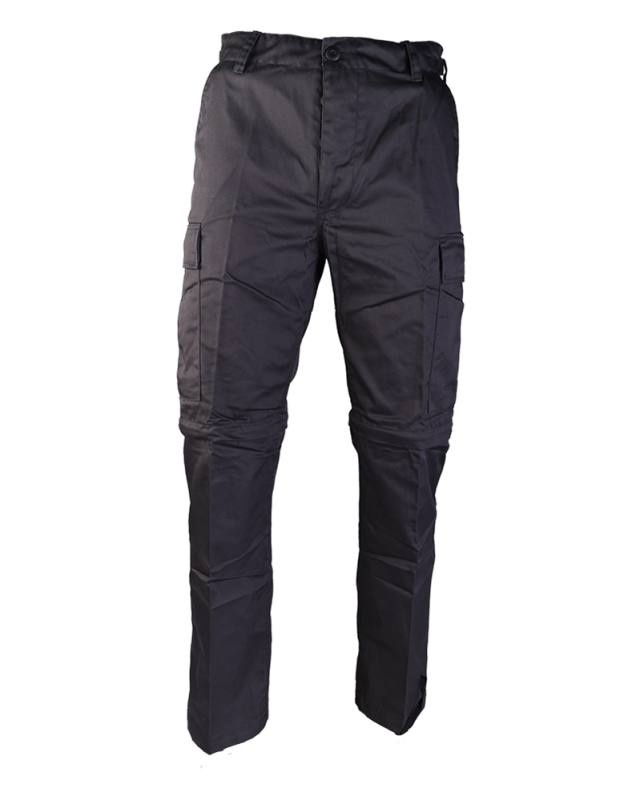 Zip-off field trousers type BDU black – Mil-Tec (1)