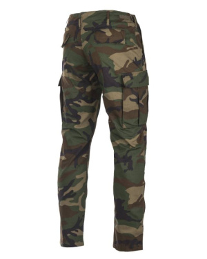 US BDU field trousers ripstop ′slim fit′ Woodland – Mil-Tec (2)