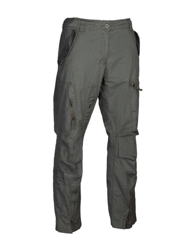 Vintage Cotton Aviator Trousers 'straight Cut' Olive Green – Mil-Tec (1)