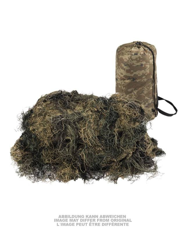 Ghillie Cover ′anti Fire′ Pro 300 × 200CM Woodland camouflage pattern – Mil-Tec (1)