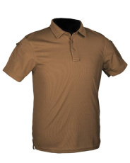 Tactical quick dry polo shirt short sleeve, Dark Coyote