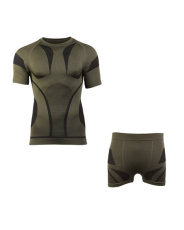 Performance functional underwear, short, olive green