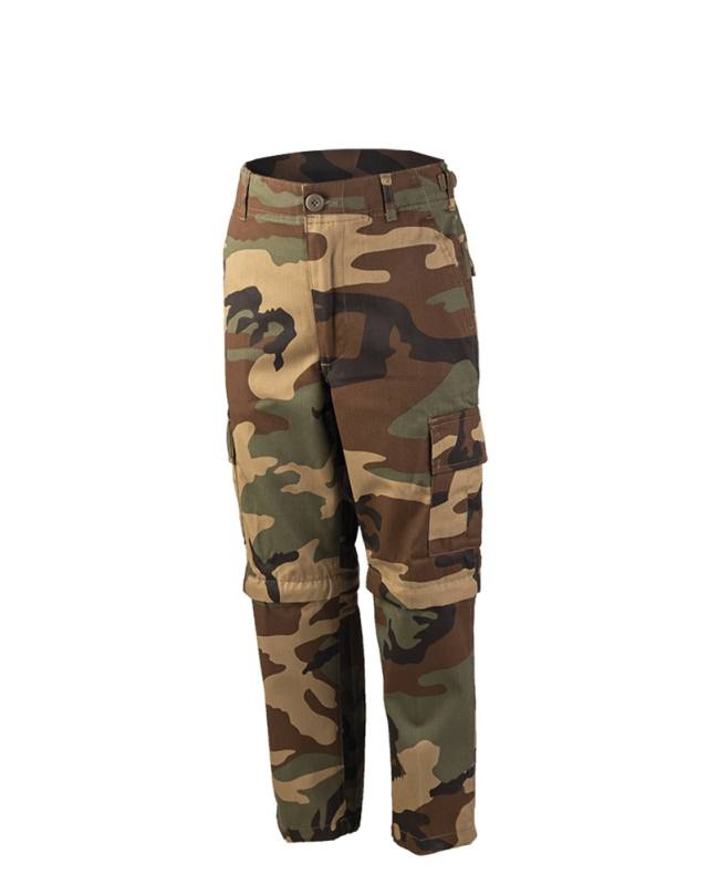 US Zip-off BDU Pants Kids Woodland – Mil-Tec (1)