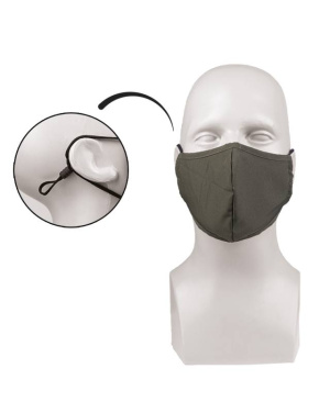 Wide-shape face mask, olive green – Mil-Tec (2)