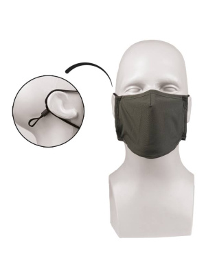 Face mask, square-shaped, olive green – Mil-Tec (2)