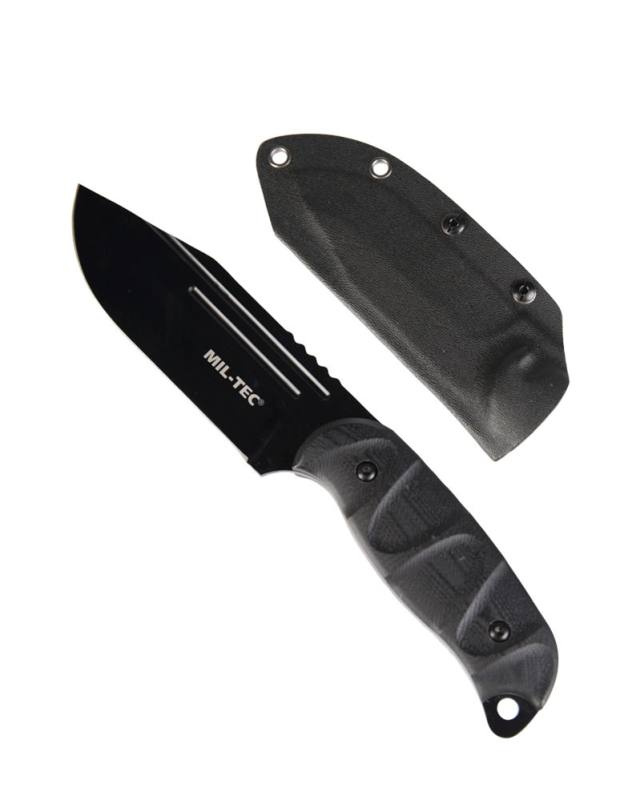 G10 Combat Knife with Kydex® Sheath, Black – Mil-Tec (1)