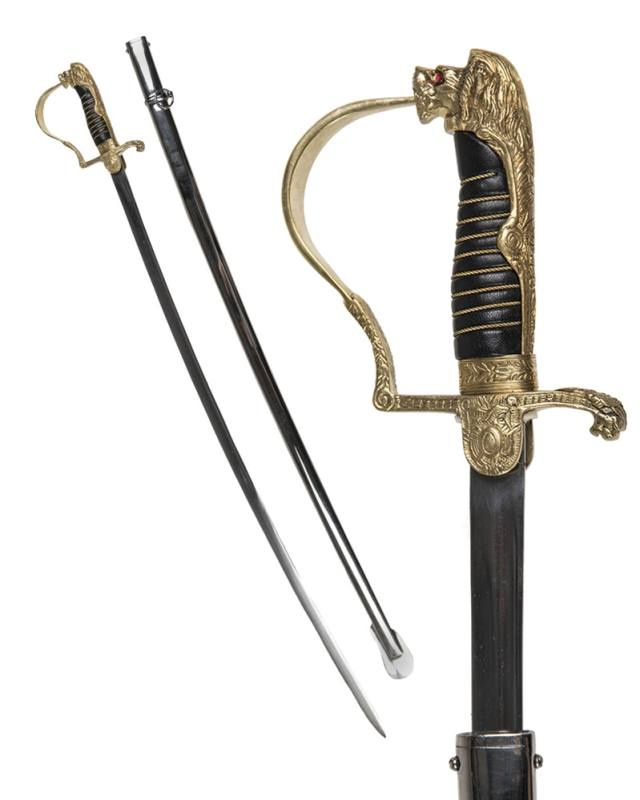 Prussian lion's head saber reproduction – Mil-Tec (1)