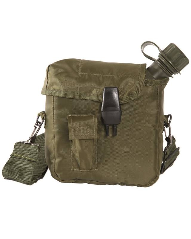 US 2QT Canteen with Case and Belt, Olive Green – Mil-Tec
