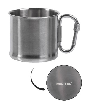 Carabiner cup S/steel 500ML Blank – Mil-Tec (2)