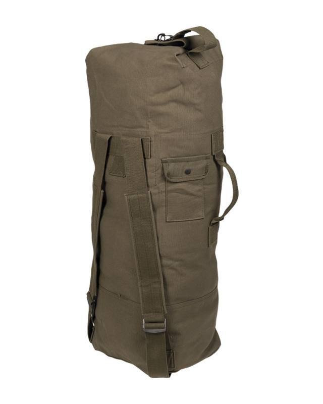 US Duffel Bag with Double Strap CO Olive Green – Mil-Tec (1)