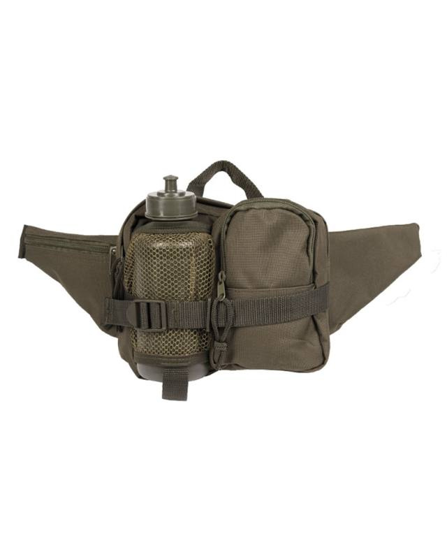 Belt bag with bottle, olive green – Mil-Tec (1)