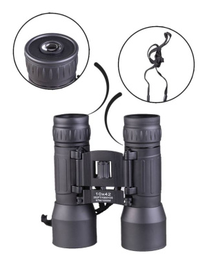 Foldable Binoculars 10 × 42 Black – Mil-Tec (2)