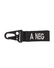 Tactical keyholder Blood A Negative 5 pieces per pack Black