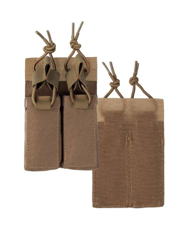 Magazine pouch for pistol Double with Velcro backing Dk, Coyote – Mil-Tec (1)