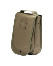 Toiletry bag with mirror, olive green
