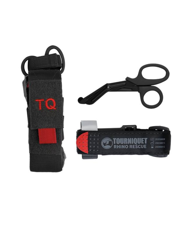 New Rhino Rescue Tourniquet W/pouch & Scissors Black – Mil-Tec (1)