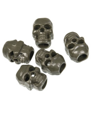 Cord stopper Skull Olive Green