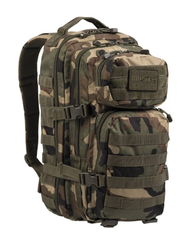 US Backpack Small Woodland camouflage pattern – Mil-Tec (1)