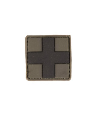 3D First Aid PVC Patch with Velcro Fastener, Olive Green, Small