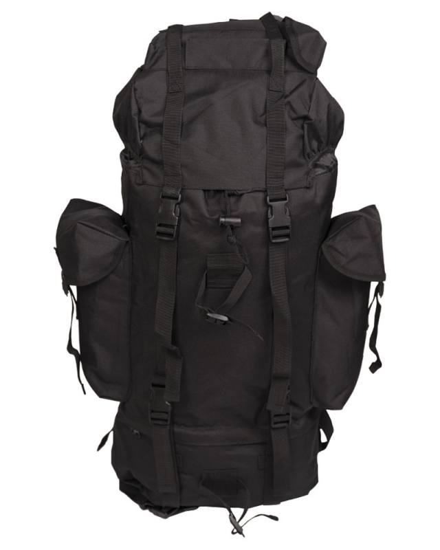 German Army (BW) Combat Backpack, Impregnated, Black – Mil-Tec (1)